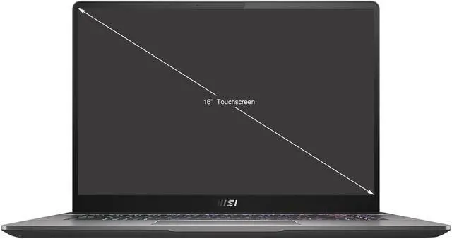 Alt view image 2 of 20 - MSI Laptop Intel Core i7-11800H 32GB Memory 1 TB NVMe SSD GeForce RTX 3060 Laptop GPU 16.0 Touch Screen Windows 10 Pro 64-bit Creator Z16 A11UET-013