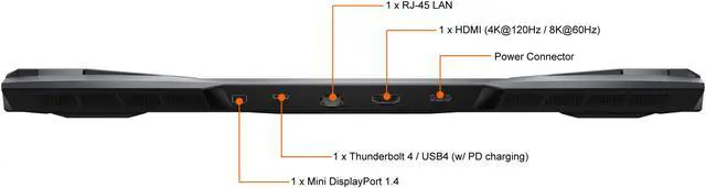Alt view image 12 of 20 - MSI WE 76 Series Mobile Workstation Intel Core i9 11th Gen 11980HK (2.60GHz) 32GB Memory 1 TB NVMe SSD NVIDIA RTX A5000 17.3" Windows 10 Pro 64-bit WE76 11UM-459