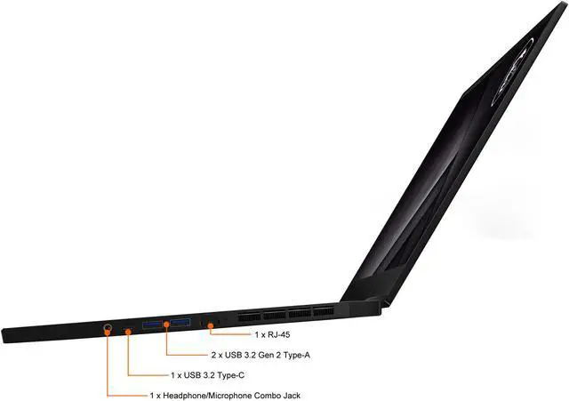 Alt view image 9 of 20 - MSI GS Series - 15.6" GeForce RTX 3060 Laptop GPU - Intel Core i7-10870H  - 32GB Memory - 2 TB NVMe SSD - Windows 10 Home 64-bit - Gaming Laptop - 240 Hz (GS66 Stealth 10UE-498 )