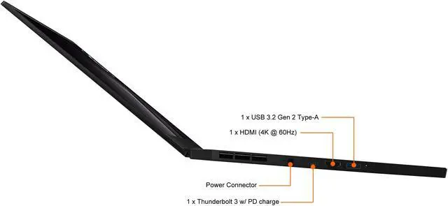 Alt view image 10 of 20 - MSI GS Series - 15.6" GeForce RTX 3060 Laptop GPU - Intel Core i7-10870H  - 32GB Memory - 2 TB NVMe SSD - Windows 10 Home 64-bit - Gaming Laptop - 240 Hz (GS66 Stealth 10UE-498 )