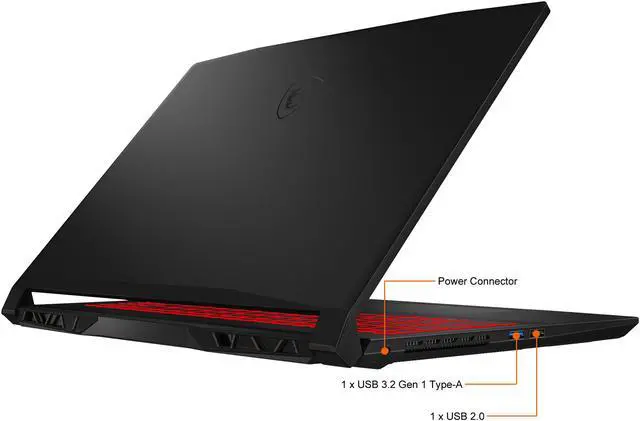 Alt view image 15 of 20 - MSI - 15.6" GeForce RTX 3050 Ti Laptop GPU - Intel Core i7-11800H  - 16GB Memory - 1 TB NVMe SSD - Windows 10 Home 64-bit - Gaming Laptop - 144 Hz IPS (Katana GF66 11UD-600 )