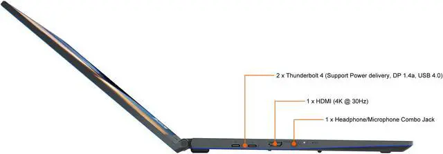 Alt view image 15 of 20 - MSI Laptop Intel Core i7-1195G7 16GB Memory 1 TB NVMe SSD GeForce GTX 1650 Max-Q 15.6" Non-Touch Screen Windows 10 Pro 64-bit Prestige 15 A11SC-044