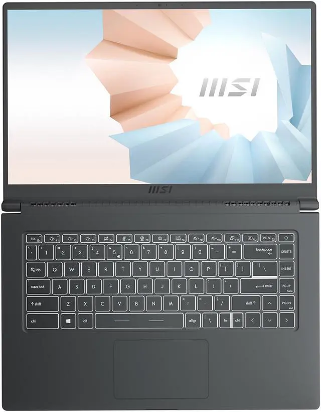 Alt view image 11 of 20 - MSI Laptop Intel Core i5-1155G7 8GB Memory 512 GB NVMe SSD Intel Iris Xe Graphics 15.6" Non-Touch Screen Windows 10 Home 64-bit Modern 15 A11MU-654