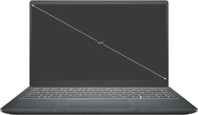 Alt view image 2 of 20 - MSI Laptop Modern 14 Intel Core i5 11th Gen 1155G7 (2.50GHz) 8GB Memory 512 GB NVMe SSD Intel Iris Xe Graphics 14.0" Windows 10 Home 64-bit Modern 14 B11MOU-496