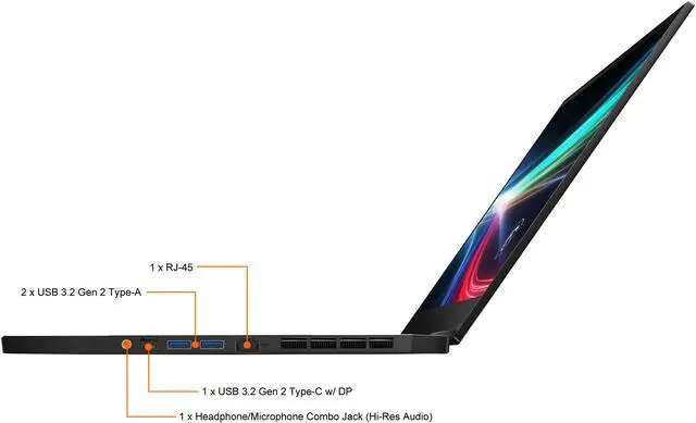 Alt view image 8 of 20 - MSI Laptop Creator 15 Intel Core i7 11th Gen 11800H (2.30GHz) 16GB Memory 1 TB NVMe SSD NVIDIA GeForce RTX 3080 Laptop GPU 15.6" 4K / UHD Windows 10 Pro 64-bit Creator 15 A11UH-492