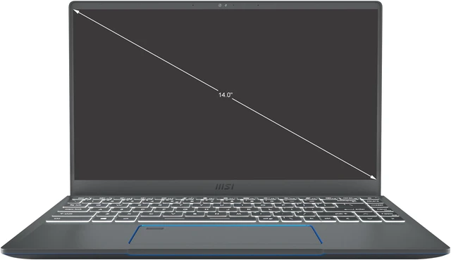 Alt view image 2 of 20 - MSI 14.0" Intel Core i7-1185G7 32GB Memory LPDDR4X 4267 1TB NVMe SSD Windows 10 Home 64-bit Prestige 14 EVO A11M-614