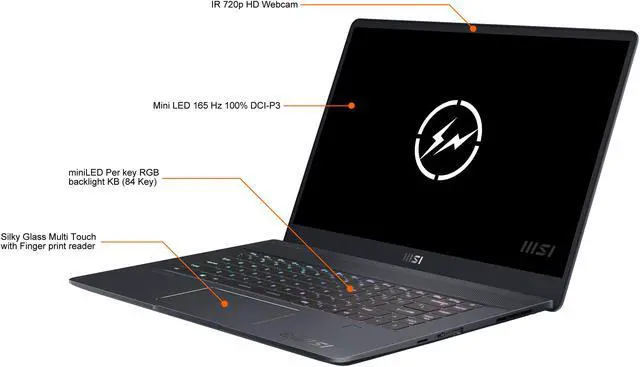 Alt view image 6 of 19 - MSI Creator Z16 Laptop Fujiwara Hiroshi Limited Edition Intel Core i7 11th Gen 11800H (2.30GHz) 16GB Memory 1 TB NVMe SSD NVIDIA GeForce RTX 3060 Laptop GPU 16.0" Windows 10 Pro 64-bit A11UE-226