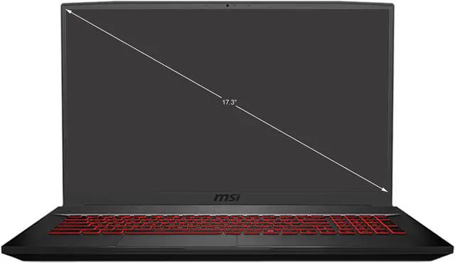 Alt view image 2 of 4 - MSI GF Series - 17.3" 144 Hz IPS - Intel Core i7 10th Gen 10750H (2.60GHz) - NVIDIA GeForce RTX 3060 Laptop GPU - 16 GB DDR4 - 1 TB PCIe SSD - Windows 10 Home 64-bit - Gaming Laptop (GF75 10UEK-011CA Thin )