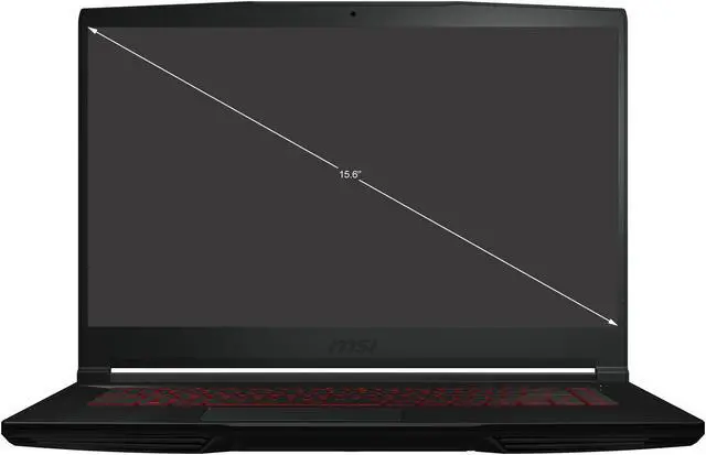 Alt view image 2 of 20 - MSI GF Series - 15.6" GeForce RTX 3050 Ti Laptop GPU - Intel Core i5-11400H  - 16GB Memory - 512 GB NVMe SSD - Windows 11 Home - Gaming Laptop - 144 Hz IPS (GF63 Thin 11UD-261 )