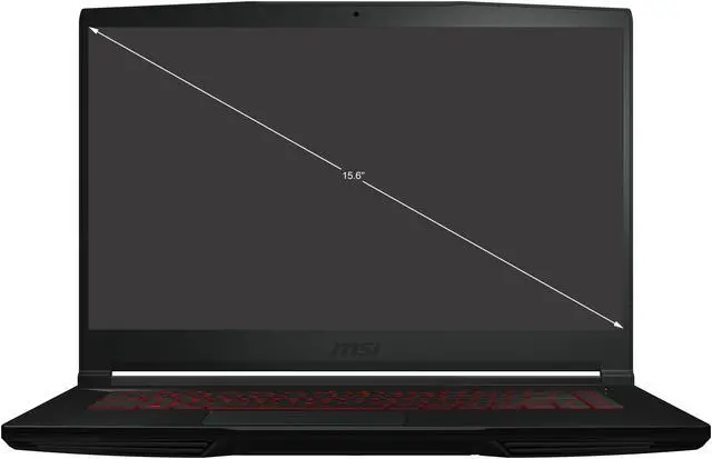 Alt view image 2 of 19 - MSI GF Series - 15.6" GeForce RTX 3050 Laptop GPU - Intel Core i5-11400H  - 8GB Memory - 256 GB NVMe SSD - Windows 11 Home - Gaming Laptop - 144 Hz IPS (GF63 Thin 11UC-270 )