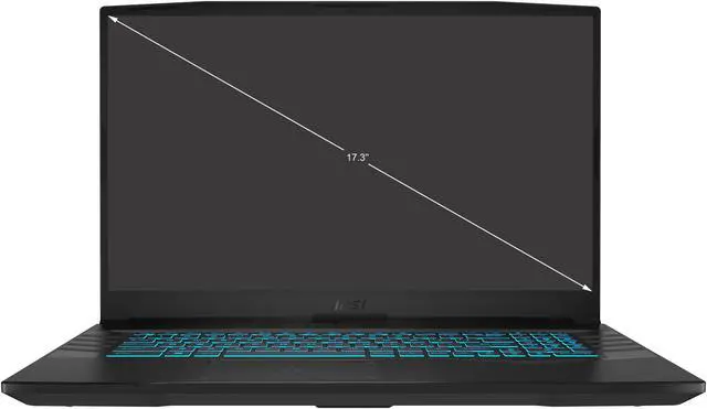Alt view image 2 of 14 - MSI - 17.3" GeForce RTX 3050 Laptop GPU - Intel Core i7-11800H  - 16GB Memory - 512 GB NVMe SSD - Windows 11 Home 64-bit - Gaming Laptop - 144 Hz IPS (Crosshair 17 A11UCK-646 )