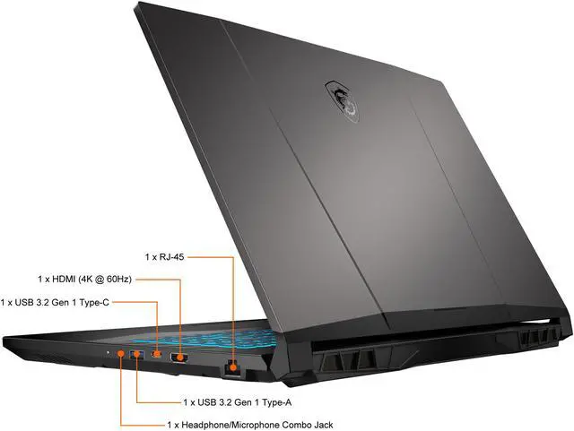 Alt view image 13 of 14 - MSI - 17.3" GeForce RTX 3050 Laptop GPU - Intel Core i7-11800H  - 16GB Memory - 512 GB NVMe SSD - Windows 11 Home 64-bit - Gaming Laptop - 144 Hz IPS (Crosshair 17 A11UCK-646 )
