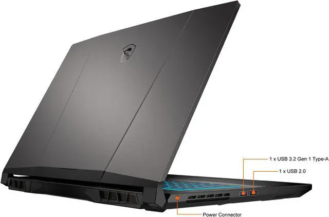 Alt view image 11 of 14 - MSI - 17.3" GeForce RTX 3050 Laptop GPU - Intel Core i7-11800H  - 16GB Memory - 512 GB NVMe SSD - Windows 11 Home 64-bit - Gaming Laptop - 144 Hz IPS (Crosshair 17 A11UCK-646 )