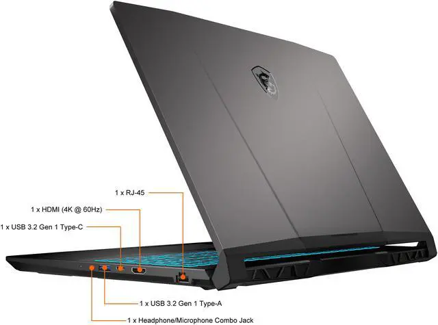 Alt view image 13 of 14 - MSI - 15.6" GeForce RTX 3050 Ti Laptop GPU - Intel Core i7-11800H  - 8GB Memory - 512 GB NVMe SSD - Windows 11 Home 64-bit - Gaming Laptop - 144 Hz IPS (Crosshair 15 A11UDK-1099 )
