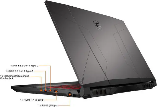 Alt view image 17 of 20 - MSI GL Series - 17.3" 360 Hz - Intel Core i9 12th Gen 12900H (2.50GHz) - NVIDIA GeForce RTX 3060 Laptop GPU - 16 GB DDR4 - 512 GB PCIe SSD - Windows 11 Home 64-bit - Gaming Laptop (Pulse GL76 12UEK-207CA )