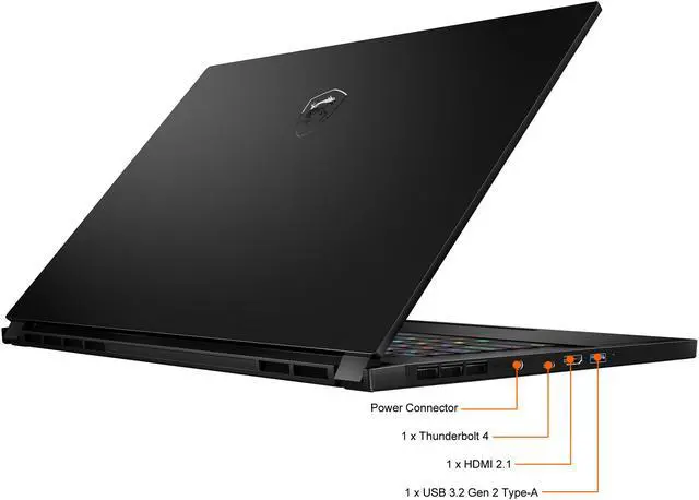 Alt view image 14 of 20 - MSI GS Series - 15.6" 240 Hz - Intel Core i7 12th Gen 12700H (2.30GHz) - NVIDIA GeForce RTX 3060 Laptop GPU - 16 GB DDR5 - 512 GB PCIe SSD - Windows 11 Pro 64-bit - Gaming Laptop (Stealth GS66 12UE-237CA )