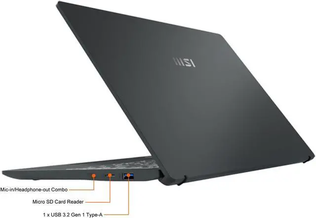Alt view image 16 of 20 - MSI Laptop Intel Core i7-1260P 16GB Memory 512 GB NVMe SSD GeForce GTX 1650 14.0" Non-Touch Screen Windows 11 Pro 64-bit Prestige 14 A12SC-007