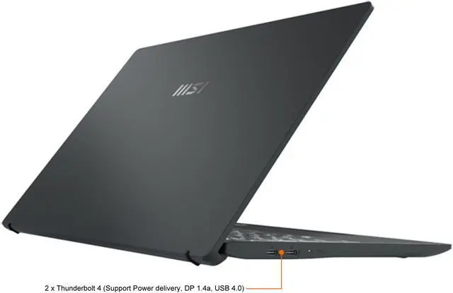 Alt view image 15 of 20 - MSI Laptop Intel Core i7-1260P 16GB Memory 512 GB NVMe SSD GeForce GTX 1650 14.0" Non-Touch Screen Windows 11 Pro 64-bit Prestige 14 A12SC-007
