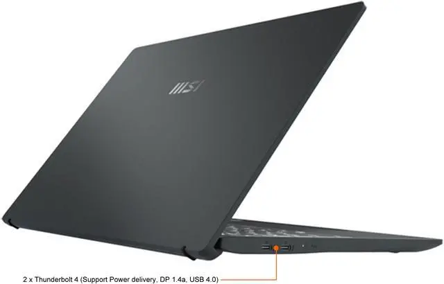 Alt view image 13 of 17 - MSI Laptop Prestige 14Evo Intel Core i7 12th Gen 1260P (2.10GHz) 16GB Memory 512 GB NVMe SSD Intel Iris Xe Graphics 14.0" Windows 11 Pro 64-bit Prestige 14Evo A12M-011