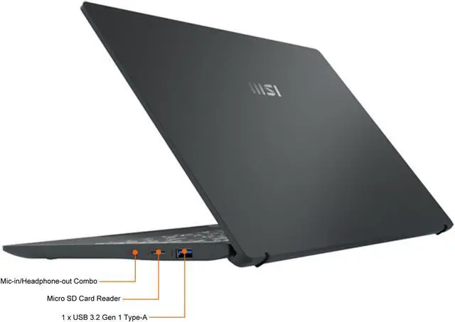Alt view image 15 of 19 - MSI Laptop Prestige 14Evo Intel Core i5 12th Gen 1240P (1.70GHz) 16GB Memory 512 GB NVMe SSD Intel Iris Xe Graphics 14.0" Windows 11 Pro 64-bit Prestige 14Evo A12M-012