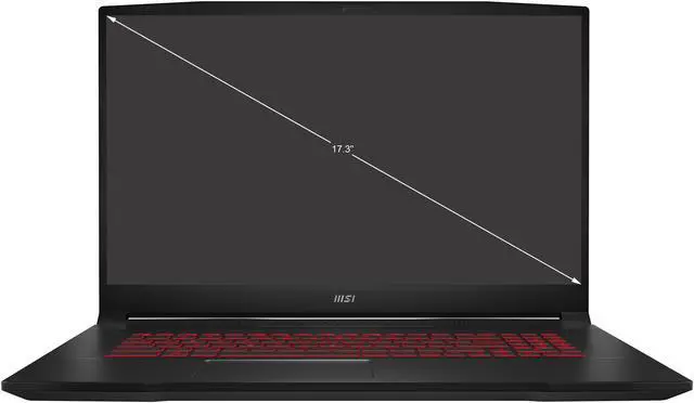 Alt view image 2 of 19 - MSI GF Series - 17.3" GeForce RTX 3060 Laptop GPU - Intel Core i7-12700H  - 16GB Memory - 512 GB PCIe SSD - Windows 11 Home 64-bit - Gaming Laptop - 144 Hz IPS (Katana GF76 12UE-026 )