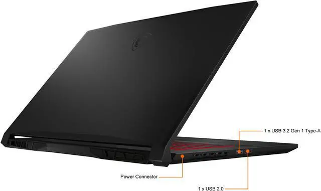 Alt view image 15 of 19 - MSI GF Series - 17.3" GeForce RTX 3060 Laptop GPU - Intel Core i7-12700H  - 16GB Memory - 512 GB PCIe SSD - Windows 11 Home 64-bit - Gaming Laptop - 144 Hz IPS (Katana GF76 12UE-026 )