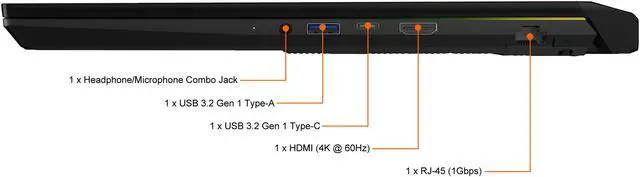 Alt view image 8 of 19 - MSI - 15.6" GeForce RTX 3060 Laptop GPU - Intel Core i7-12700H  - 16GB Memory - 512 GB NVMe SSD - Windows 11 Home 64-bit - Gaming Laptop - 144 Hz IPS (Crosshair 15 B12UEZ-614 )