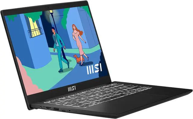 Alt view image 5 of 20 - MSI Modern 14 Laptop Intel Core i5 12th Gen 1235U (1.30GHz) 8GB Memory 512 GB NVMe SSD Intel Iris Xe Graphics 14.0" Windows 11 Home 64-bit Modern 14 C12M-032