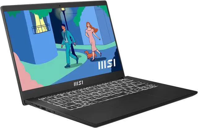 Alt view image 4 of 20 - MSI Modern 14 Laptop Intel Core i5 12th Gen 1235U (1.30GHz) 8GB Memory 512 GB NVMe SSD Intel Iris Xe Graphics 14.0" Windows 11 Home 64-bit Modern 14 C12M-032