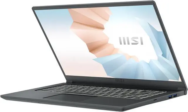Alt view image 6 of 20 - MSI Laptop Modern 15 AMD Ryzen 7 5000 Series 5700U (1.80GHz) 8GB Memory 512 GB NVMe SSD AMD Radeon Graphics 15.6" Windows 11 Home 64-bit Modern 15 A5M-288