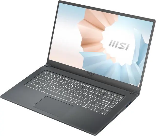 Alt view image 5 of 20 - MSI Laptop Modern 15 AMD Ryzen 7 5000 Series 5700U (1.80GHz) 8GB Memory 512 GB NVMe SSD AMD Radeon Graphics 15.6" Windows 11 Home 64-bit Modern 15 A5M-288