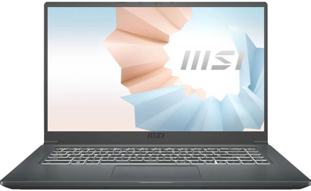Main image of MSI 15.6" Intel Core i7-1165G7 16GB Memory DDR4 2666 512GB NVMe SSD Windows 10 Home (Free upgrade to Win 11) Modern 15 A11M-004
