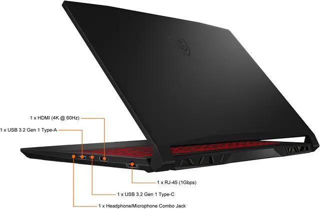 Alt view image 17 of 20 - MSI GF Series - 15.6" GeForce RTX 3060 Laptop GPU - Intel Core i7-11800H  - 16GB Memory - 512 GB NVMe SSD - Windows 11 Home 64-bit - Gaming Laptop - 144 Hz IPS (Katana GF66 11UE-617 )