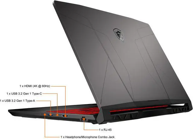 Alt view image 18 of 20 - MSI GL Series - 15.6" GeForce RTX 3060 Laptop GPU - Intel Core i9-12900H - 32GB Memory - 1TB PCIe SSD - Windows 11 Pro 64-bit - Gaming Laptop - 144 Hz IPS (Pulse GL66 12UEK-688 )