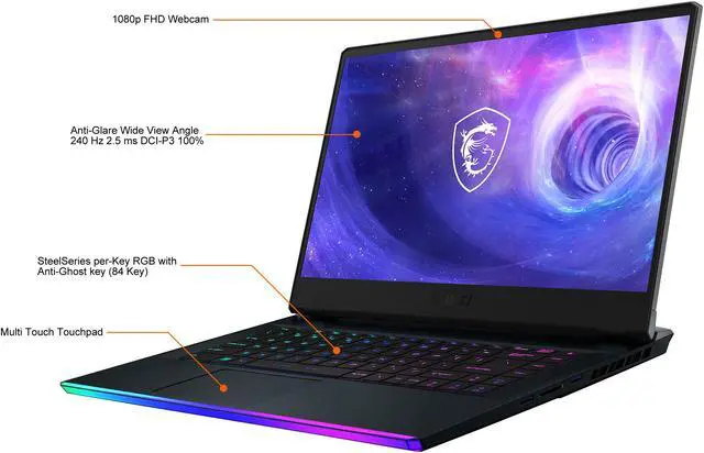 Alt view image 3 of 20 - MSI GE Series - 15.6" GeForce RTX 3070 Ti Laptop GPU - Intel Core i9-12900HK  - 16GB Memory - 1 TB PCIe SSD - Windows 11 Home 64-bit - Gaming Laptop - 240 Hz (Raider GE66 12UGS-609 )