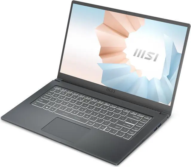 Alt view image 4 of 20 - MSI Laptop Modern 15 A11MU-863CA Intel Core i5 11th Gen 1155G7 (2.50GHz) 8GB Memory 256 GB PCIe SSD Intel Iris Xe Graphics 15.6" Windows 11 Home