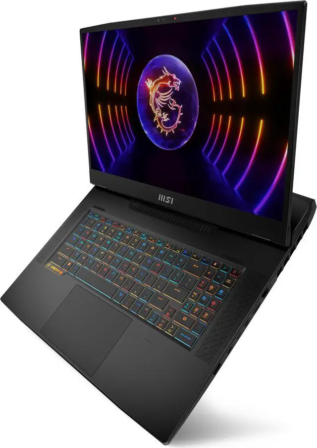 Alt view image 2 of 16 - MSI Titan Series - 17.3" 4K / UHD 144 Hz IPS - Intel Core i9 13th Gen 13980HX (2.20GHz) - NVIDIA GeForce RTX 4090 Laptop GPU - 128 GB DDR5 - 4 TB NVMe( 2TB x 2) SSD - Windows 11 Pro 64-bit - Gaming Laptop (Titan GT77HX 13VI-042US )