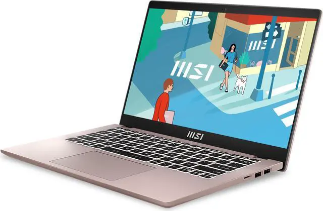 Alt view image 3 of 18 - MSI Modern 14 Laptop C13M-606US Intel i5-1335U 16GB RAM 512 GB SSD 14.0" Windows 11 Home Intel Iris Xe Graphics