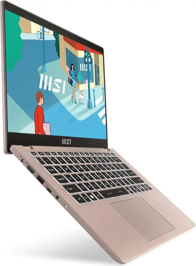 Alt view image 16 of 18 - MSI Modern 14 Laptop C13M-606US Intel i5-1335U 16GB RAM 512 GB SSD 14.0" Windows 11 Home Intel Iris Xe Graphics