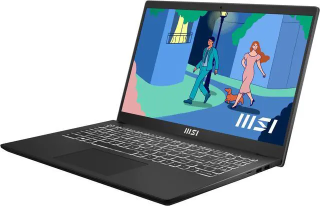 Alt view image 2 of 20 - MSI Notebooks Modern 15 AMD Ryzen 5 7000 Series 16GB Memory 512 GB PCIe SSD 15.6" Windows 11 Home Modern 15 B7M-097CA