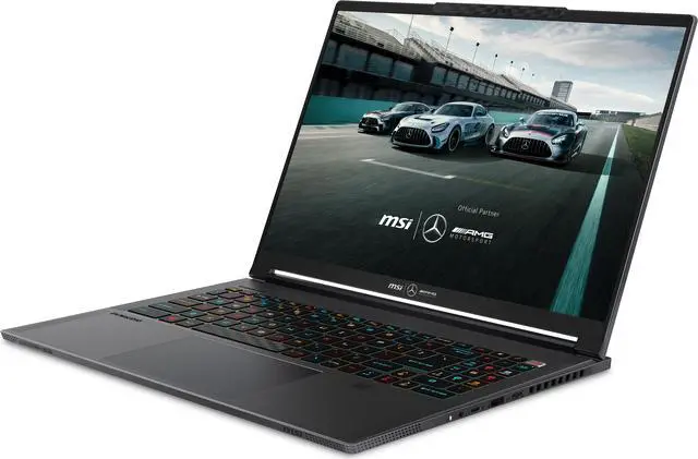 Alt view image 3 of 18 - MSI - 16.0" GeForce RTX 4070 Laptop GPU - Intel Core i9-13900H  - 64GB Memory - 2 TB NVMe SSD - Windows 11 Pro 64-bit - Gaming Laptop - OLED (Stealth 16 MercedesAMG A13VG-236 )