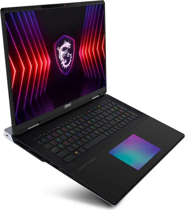 Alt view image 15 of 19 - MSI Titan 18 HX A14V Gaming Laptop, UHD+ 120Hz HDR1000, Intel Core i9-14900HX (24-core, up to 5.8GHz), NVIDIA GeForce RTX 4090 16GB, 128GB DDR5 RAM, 4TB NVMe SSD, Windows 11 Pro (Titan 18 HX A14VIG-081CA)