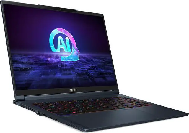 Alt view image 2 of 20 - MSI Stealth 16 AI 16" QHD+ 240Hz Ultra Thin and Light Gaming Laptop Intel® Core™ Ultra9-185H RTX 4070 32GBDR5 2TB NVMe SSD Win 11