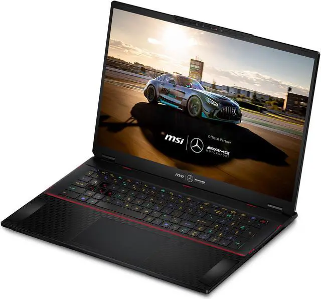 Alt view image 2 of 18 - MSI Stealth 18 Mercedes-AMG - 18" GeForce RTX 4080 Laptop GPU - Intel Core Ultra 9 185H  - 64GB Memory - 2 TB PCIe SSD - Windows 11 Pro - Gaming Laptop - 120 Hz (A1VHG-038US )