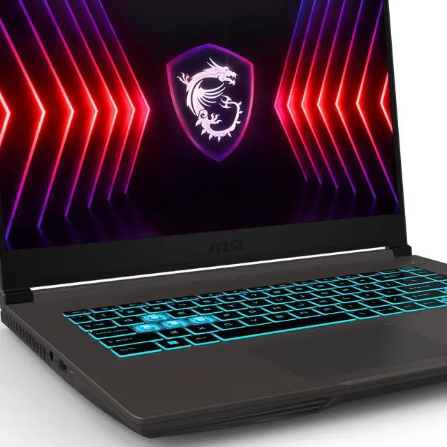 Alt view image 5 of 20 - MSI Thin 15 B12U 15.6" FHD 144Hz Gaming Laptop, Intel Core i5-12450H, NVIDIA GeForce RTX 2050, 8GB DDR4, 512GB NVMe SSD, Windows 11 Home
