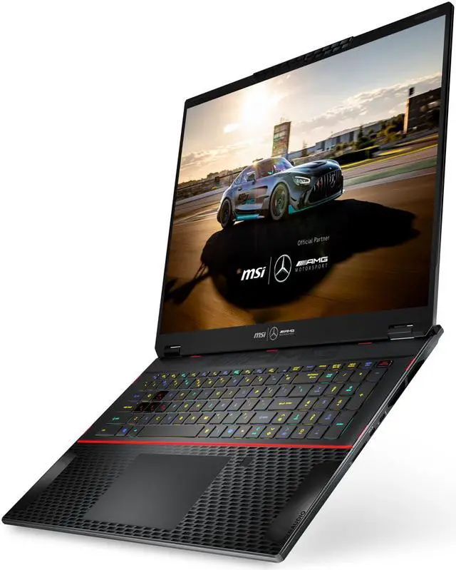 Alt view image 5 of 20 - MSI Stealth 18 MercedesAMG AI 18"  UHD+ mini-LED 120Hz Ultra Thin and Light Gaming Laptop Intel® Core™ Ultra9-185H RTX 4080 64GBDR5 2TB NVMe SSD Win 11 Pro