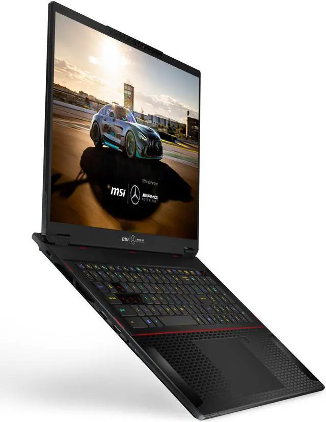 Alt view image 4 of 20 - MSI Stealth 18 MercedesAMG AI 18"  UHD+ mini-LED 120Hz Ultra Thin and Light Gaming Laptop Intel® Core™ Ultra9-185H RTX 4080 64GBDR5 2TB NVMe SSD Win 11 Pro