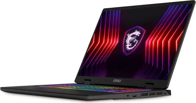 Alt view image 5 of 20 - MSI Sword - 16" GeForce RTX 4070 Laptop GPU - Intel Core i9-14900HX  - 32GB Memory - 1 TB SSD - Windows 11 Home - Gaming Laptop - 165 Hz (Sword 16 HX B14VGKG-841US )