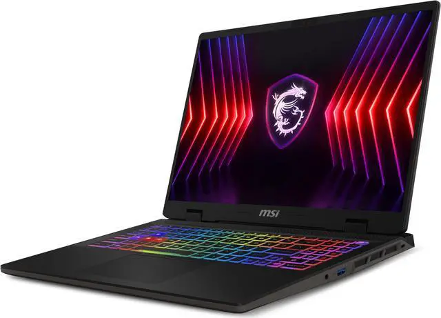 Alt view image 9 of 20 - MSI Sword - 16" GeForce RTX 4070 Laptop GPU - Intel Core i9-14900HX  - 32GB Memory - 1 TB SSD - Windows 11 Home - Gaming Laptop - 165 Hz (Sword 16 HX B14VGKG-841US )
