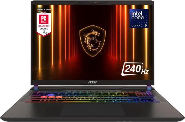 Main image of MSI Vector - LCD 16" QHD+ GeForce RTX 5080 Laptop GPU - Intel Core Ultra 9 275HX  - 16GB Memory - 1 TB SSD - Windows 11 Home - Gaming Laptop - 240 Hz (Vector 16 HX AI A2XWIG-050US )